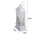 Crăciun lanternă lanternă decorare condus decorare vitraliu de sticlă snowman lanternă