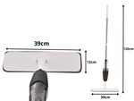 Mop flat cu sprayer 120cm 350ml +3 pacheturi de microfibre