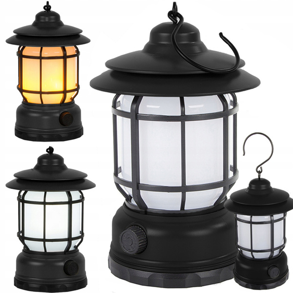 Kempings kempinga lampa uzlādējams led usb tūristu āķa lukturītis