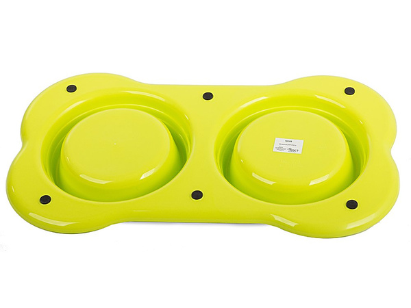 Double bowl for dog/cat food 400ml x 2