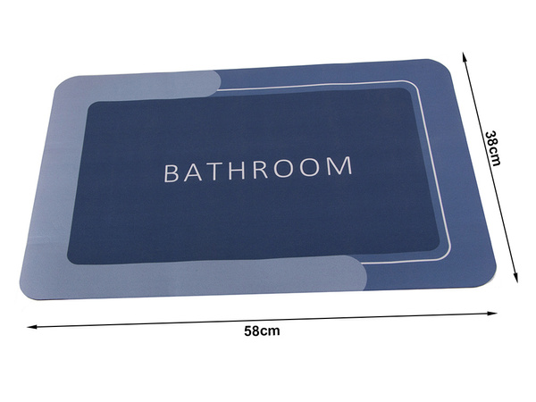 Alfombra de baño de secado rápido absorbente antideslizante wc