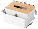 Caja de pañuelos bandeja organizadora de pañuelos