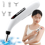 Stylo masseur d'acupuncture électrostimulateur 5 pointes set lcd