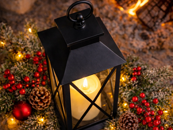 LÁMPARA DECORATIVA LED CON VELA ELÉCTRICA A PILAS DECORATIVA