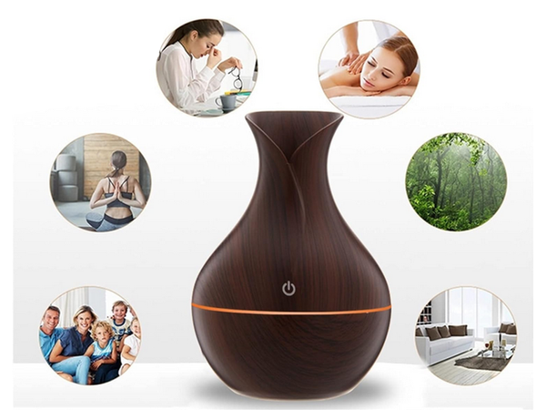 Zvlhčovač vzduchu aroma difuzér aromaterapie rgb osvětlení usb