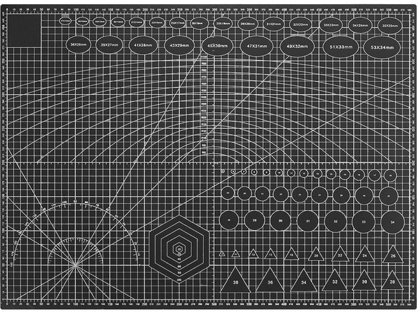 Tapis de coupe auto-cicatrisant a2 modelage double face