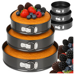 Moule à gâteau plaque de cuisson pour gâteaux et gâteaux forme 24 26 28 3 pièces rond