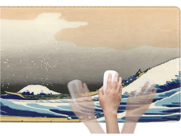 Nagy billentyűzet egérpad irodai íróasztalra 90x40 nagy hullám