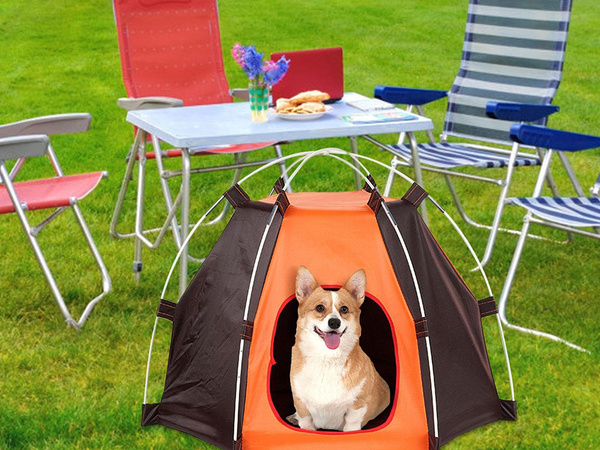 Cama de perro plegable impermeable casa de perro corralito portátil