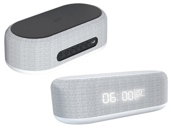 Réveil digital thermomètre électronique chargeur à induction alarme 2en1