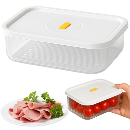 Recipiente para alimentos con tapa hermética organizador de cocina 600 ml