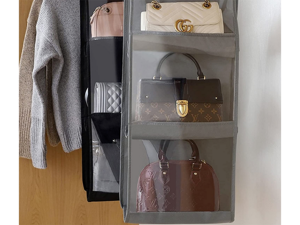 Wardrobe organiser for handbags hanger