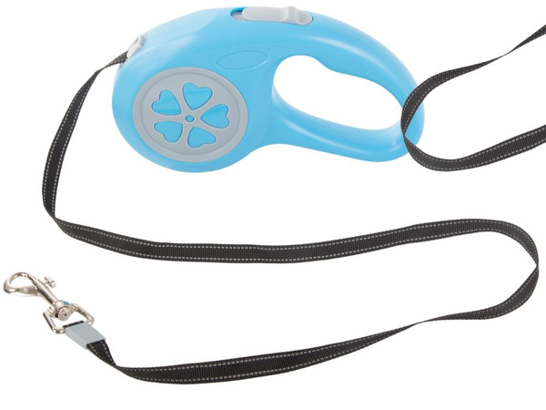 Automatic lanyard for dogs blocking powerful lightweight coil 5m 15kg