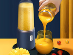 Portable blender cup electric mixer usb 6 blades smoothie