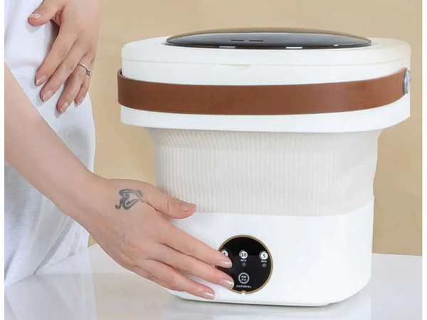 Mini hordozható mosógép kis összecsukható utazó mosógép ruhákhoz és ágyneműhöz 11l