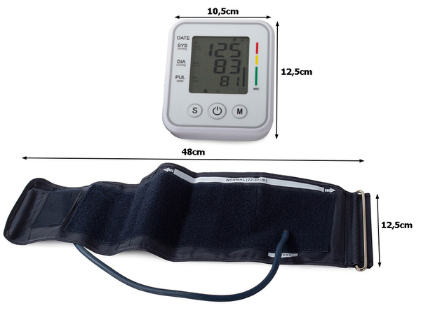 Electronic upper arm blood pressure monitor lcd case