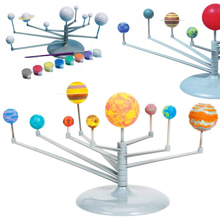 Creative painting set solar system educational model planets 3d