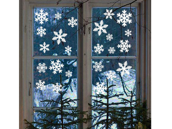 Adhesivos navideños para ventanas árboles de navidad