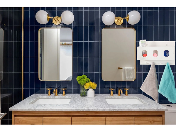 Organiser hanging shelf bathroom cabinet