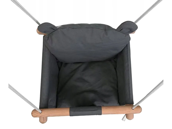 Dětská houpačka dřevěný kbelík houpačka měkký materiál houpačka