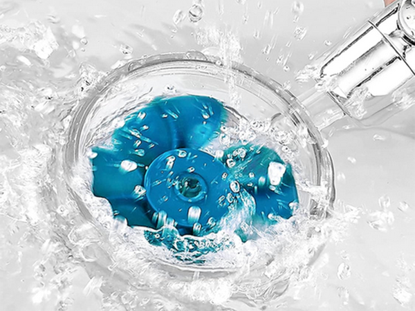 MANGO DUCHA CON TURBINA FILTRO RECAMBIO VENTILADOR DUCHA