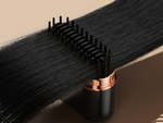 Hair straightening brush usb hair straightener temperature control