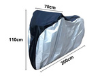 Zaščitni vodoodporni pokrov za kolo 200x110 cm solid