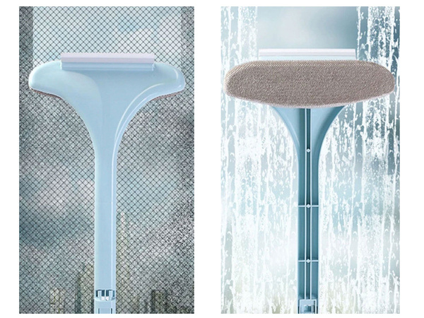 Langų valymo šepetys valytuvas 2in1