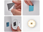 Lampe led autocollante avec capteur de mouvement du crépuscule à l'aube veilleuse pour escaliers