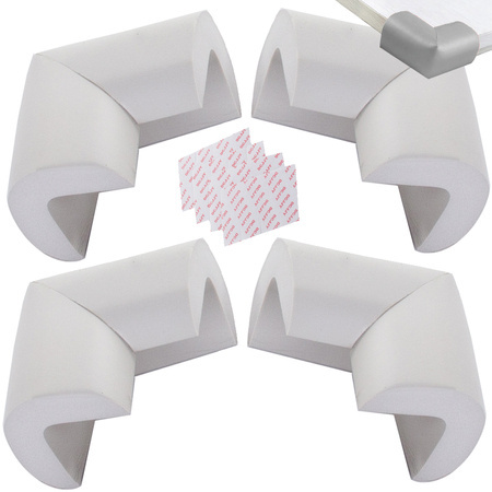 Furniture corner guards pentru colțuri de mobilier autocolante gri x4