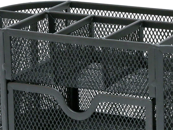 Desk organiser 8 compartments drawer cupboard shelves office metal