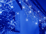 Lampki kurtyna świetlna girlanda świąteczna ozdoba 300 led zimna ip44