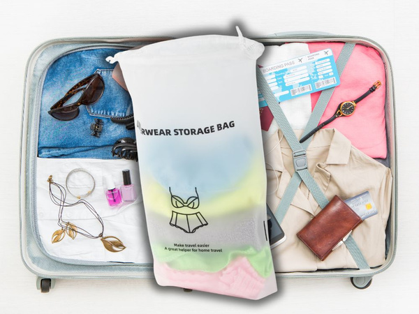 Sac de voyage pour sous-vêtements organisateur de voyage imperméable