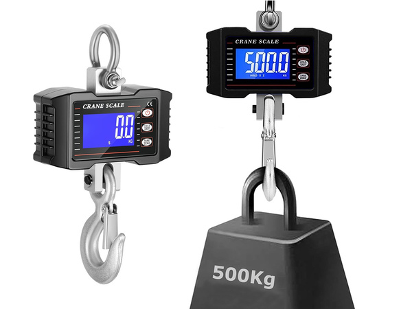 Kljuka na 500kg obešalne skladiščne tehtnice lcd prikazovalnik baterija