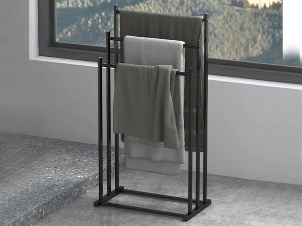 Bathroom towel rack loft metal towel rack for bathroom dryer