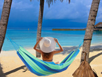 Garden hammock double xxl tourist striped cover 200 x 150 large