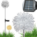 LAMPE SOLAIRE DE JARDIN LED SOUFFLEUSE FEU D'ARTIFICE SUR PIQUET POUR JARDIN 2 pièces