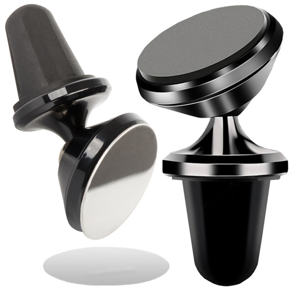 Magnetic car holder for phone grille