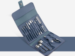 Nail kit manicure pedicure toolbox case nail clippers 16 pieces