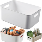 Contenedor de almacenamiento organizador cesta con asas universal 18x25 cm