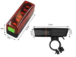 Bike light front rear led bike kit usb