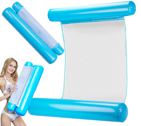 Colchoneta hinchable hamaca de agua silla de baño tumbona de piscina colchoneta flotante