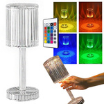 Lampă de masă a condus cristal rgb usb telecomandă
