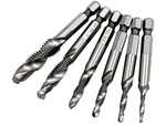 M3-10m kuuskantpuuripuurid hss keermestamise komplekt 6 tk