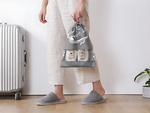Sac à chaussures sac de rangement pour vêtements sac de voyage avec cordon gris