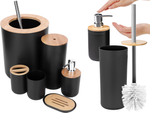 Baño conjunto 6 en 1 baño conjunto inodoro baño conjunto negro