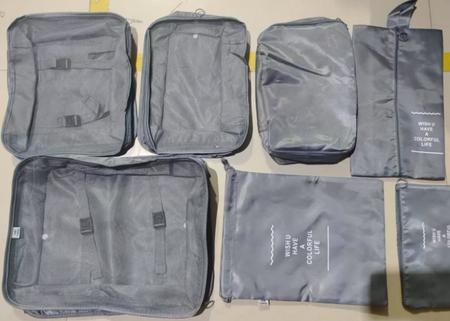 SET DE ORGANIZADORES DE VIAJE 7 PIEZAS (100)