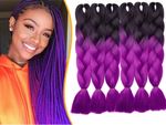 Pelo sintético para trenzas ombre de color