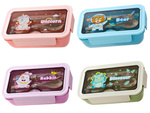 Lunchbox frühstücksbehälter für die schule trennwände besteck