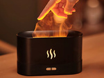 Humidificador de aire usb difusor led rgb chimenea aroma niebla fuego